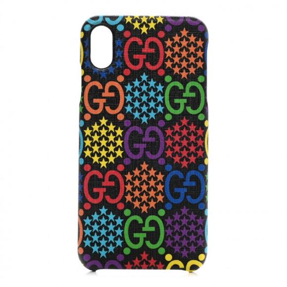 GUCCI Supreme Monogram Pyschedelic IPhone XS X  Phone Case Cover NEW in BOX - Picture 1 of 11